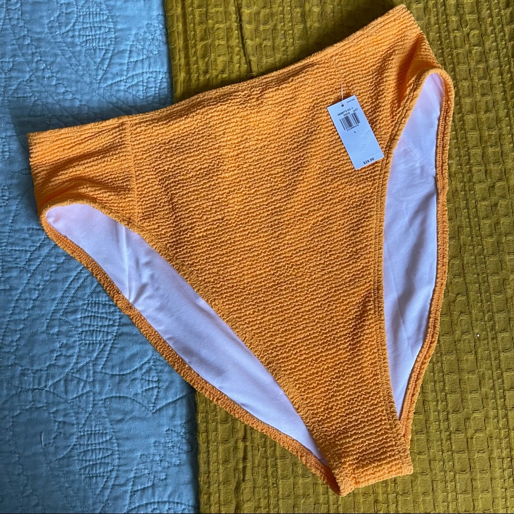 NWT Old Navy Textured High Waisted Swim Bottoms